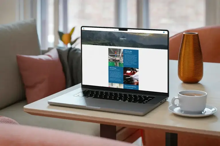 Page accueil gpsqualite.fr sur écran Macbook