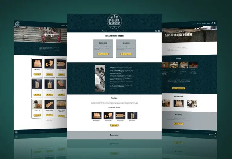 Pages du site Les Vieux Copeaux
