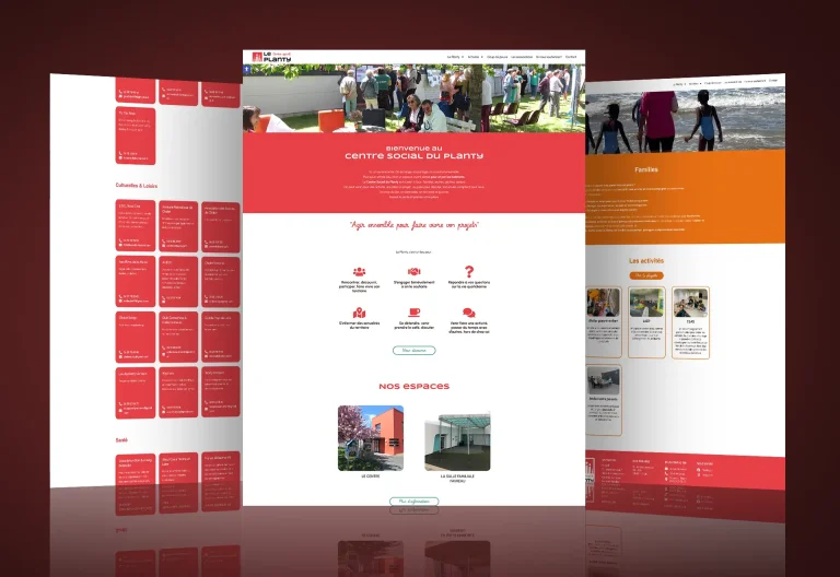 Pages du site Centre social du Planty